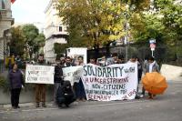 One struggle: Demonstration in Vienna for hungerstriking non-citizens in Berlin