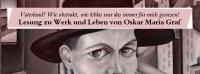 Antifacafé: Lesung zu Werk & Leben von Oskar Maria Graf