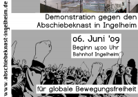 Demonstration gegen den Abschiebeknast in Ingelheim