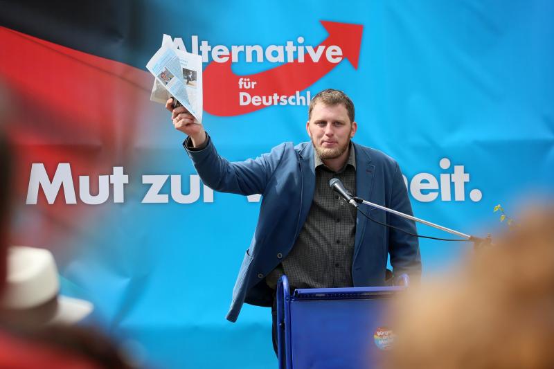 AfD-Bundestagskandidat Benjamin Przybylla: "Von Gott den Auftrag bekommen, nach Zwickau zu gehen."