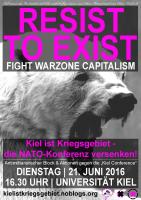 Plakat Resist to exist