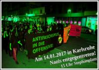 14.01.2017, Karlsruhe: Nazis entgegentreten