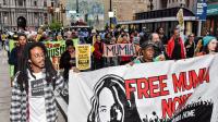 March for Mumia in downtown Philadelphia on May 30, 2017