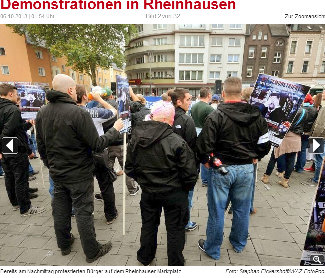Nazis bei der "Bürgerdemo" in Rheinhausen. (3)