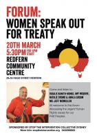 Women speak out for treaty