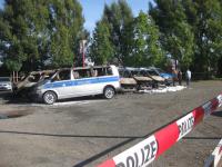 Erfurt: Brandanschlag auf 15 Polizeiautos (2)