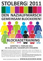 Blockadetraining-Plakat