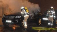  Das nächste Luxus-Auto, das brannte. Ein Mercedes SUV 