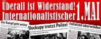Überall ist Widerstand! Internationalistischer 1.Mai Bonn