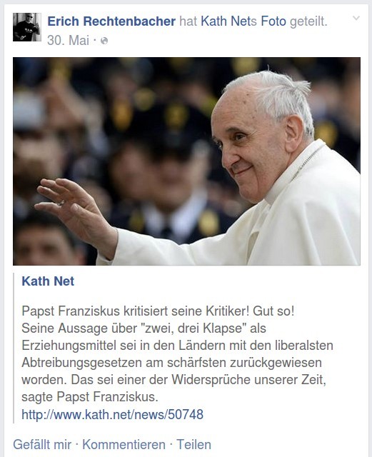 Erich Rechtenbacher liebt kath.net