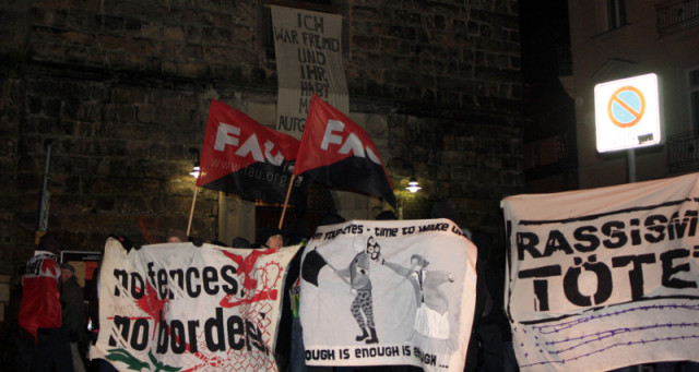 Protest gegen "Nein zum Heim", Bad Schandau Januar 2015