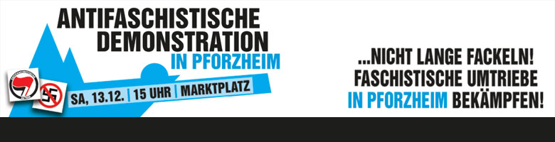 [PF] Header Antifaschistische Demonstration am 13.12.2014 in Pforzheim