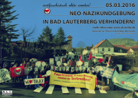 Plakat: Aufmarsch in Bad Lauterberg verhindern (A.L.I)