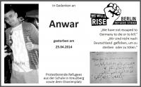 28.04.2014 Gedenkkundgebung Refugeeschule