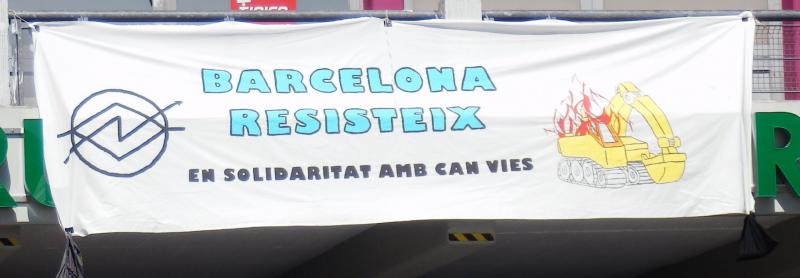 Barcelona im Wiederstand; Solidarität mit Can Vies