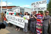 Protest outside of the company HQ in Nottingham UK
