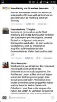 Screenshot: Kommentar des Freundeskreises Thüringen/ Niedersachsen unter einem Facebookpost der Nienburger Lokalzeitung "Die Harke".