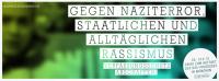 Banner: Gegen Naziterror und Rassismus