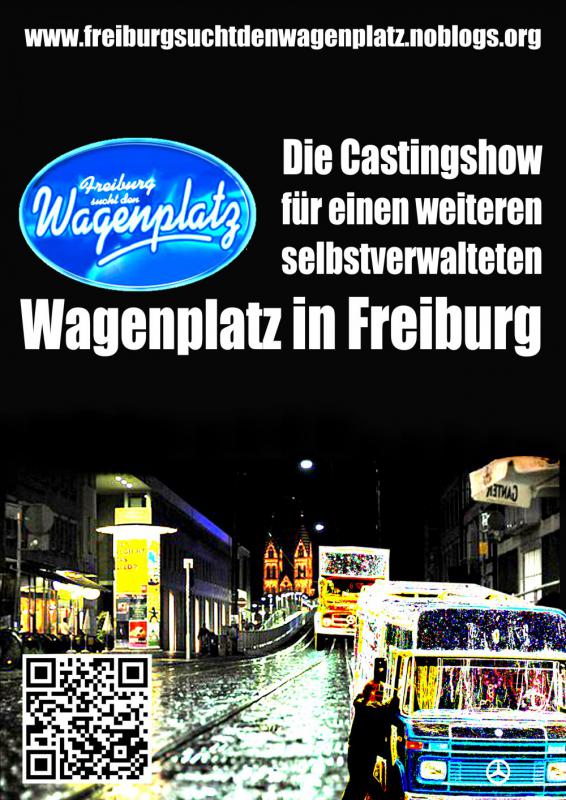 Plakat Freiburg sucht den Wagenplatz