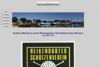 Screenshot der Website des “Schützenvereins Marianne” in Heikendorf