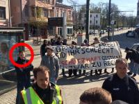 Nazi-Provokation am 1. Mai 2017 in Rostock