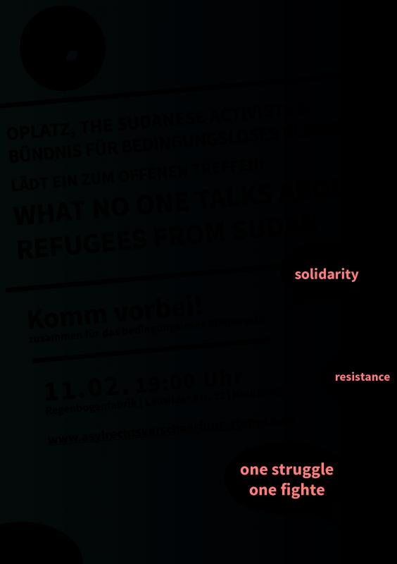 solidarity, resistance, one struggle - one fight