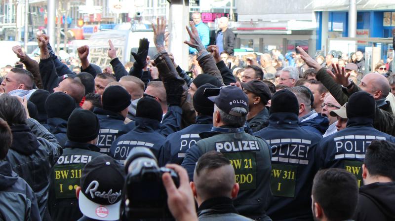 Hooligans in Mannheim