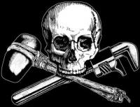 Skull and Crossed Tools