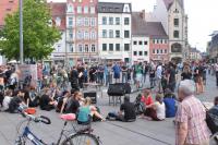 Kundgebung in Erfurt gegen die Asylrechtsverschärfung