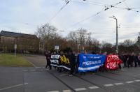 Kraftvolle Spontandemonstration zur Situation von Geflüchteten durch Dresdner Innenstadt am 08.02.2014demo4