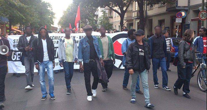 Demo in der Grünberger Straße