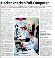 Hacker knacken Zoll-Computer