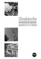 Titelseite: AVALANCHE - Anarchistische Korrespondenz Nr. 8 auf Deutsch