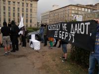 Moskau: Protest gegen die Extremismusgesetze am 17.9.2009