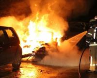 Am Waigandufer ist ein Porsche 911 GT komplett ausgebrannt