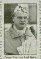 Axel Heinzmann 1998 Protest für Deckert
