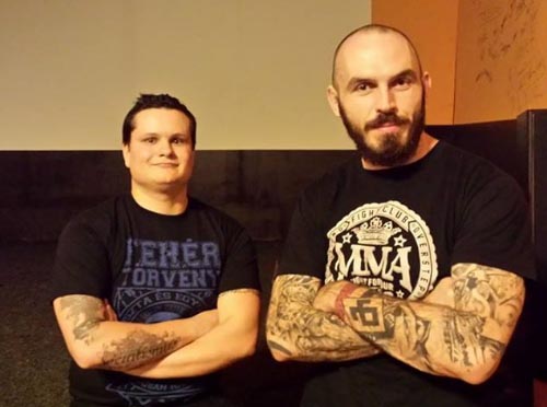 Lukáš Rod (left) and Vít Mrákota, whose team AF Rebels is officially sponsored by Hatecore Shop.
