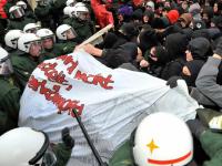 Rangeleien zwischen Polizei und Autonomen bei der Demonstration am 14. November. Drohen ähnliche Szenen am Samstag?