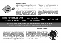 Soli-Faxaktion gegen Repression gegen Kohle- und Atomkraftgegner_innen