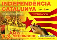Plakat: Independència Catalunya - Veranstaltung zur aktuellen politischen Situation in Katalonien | Berlin