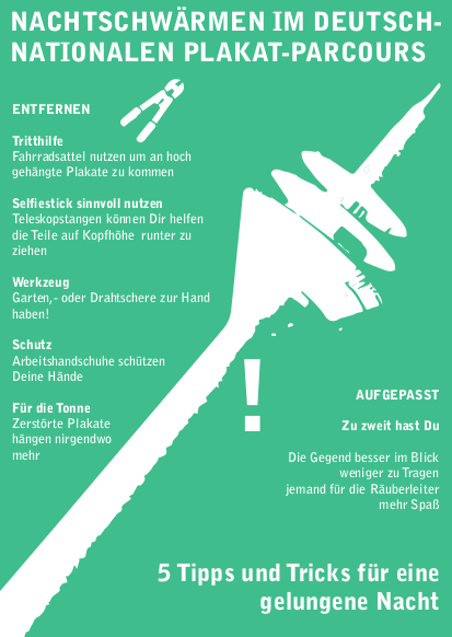 Nachtschwaermen im Deutsch-Nationalen Plakat-Parcours 1
