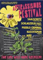 Plakat des Antirassismus-Festival in Wetzikon ZH (Schweiz)