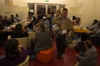 Refugees besetzten DGB-Haus: Pizzen statt Papiere Foto: Quilombofotos 3