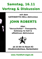 Vortrag und Diskussion mit dem Gateway-to-hell-Aktivisten John Roberts