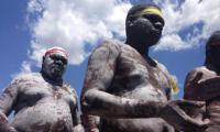 Australian Aborigines in traditional dance