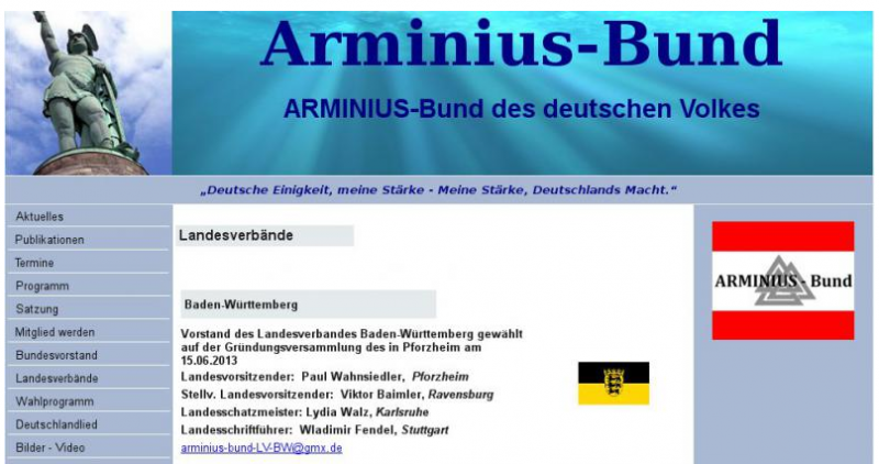 Homepage Arminius-Bund