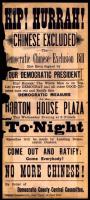 Chinese Exclusion Act Handbill