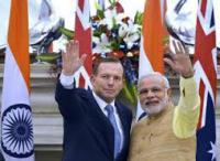 Prime Ministers Tony Abbott and Narendra Modi