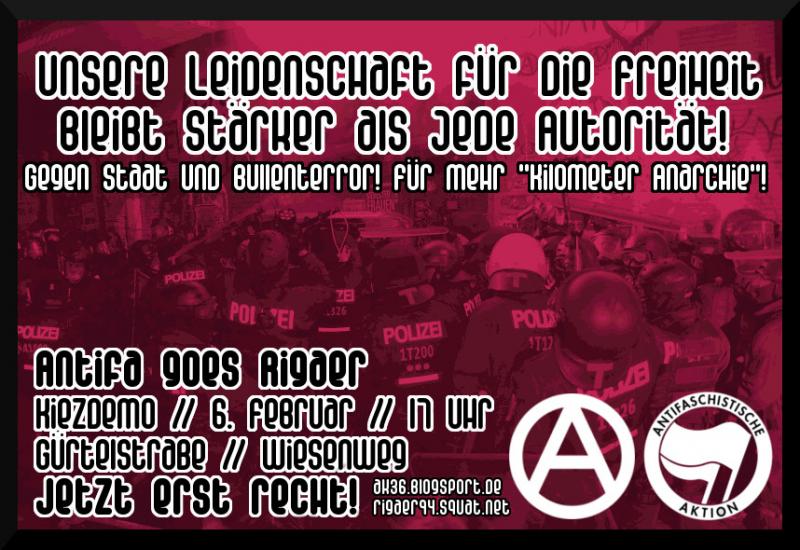 Antifa goes Rigaer Plakat
