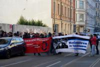 Protest gegen eine NPD-Veranstaltung in der Odermannstraße 8, 04177 Leipzig